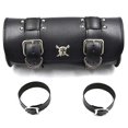 thumbnail image 1 of Bolsa para herramientas de motocicleta, bolsa para manillar con forma de barril, bolsa para horquilla delantera, alforja para Harley Chopper Bobber Cruiser Sportster XL 883 1200, 1 of 5