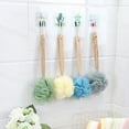 thumbnail image 2 of Loofah with Wooden Handle, Long Handle Bath Pouf, Loofah Sponge on a Stick for Women Men, Blue, 2 of 5