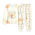 thumbnail image 6 of Baby Girl Pajamas 2 Piece Halloween Stylish Print Crew Neck Long Sleeve Top And Trousers Homewear Pjs for Girls Size 3-4 Years, 6 of 7