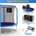 thumbnail image 5 of Trampoline for Kids and Adults, Segmart 10Ft Trampoline with Basketball Hoop, Outdoor Trampoline with Safety Enclosure Net, Recreational Trampoline for Backyard Patio, 5 of 8