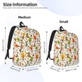 thumbnail image 3 of Naloa Animals Forest Canvas Backpack for Men Women Rucksack Casual Travel Daypack College Tote Satchel Bookbag for Teens-Medium, 3 of 7