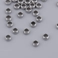 thumbnail image 3 of Espaciadoras de acero inoxidable perfecl 50 piezas tono plateado para collar 30mm, 3 of 8