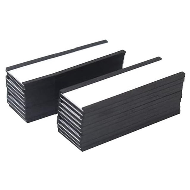 Soporte MagnéTico para Etiquetas de 4 X 1,57 Pulgadas, 20 Paquetes de Tarjetas de Papel de Canal C, PelíCula Protectora, ImáN Fuerte, Libre de Desorden, ExtraíBle