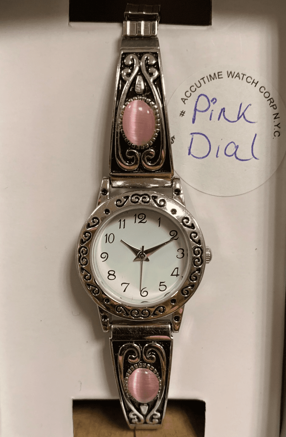 Time and tru 4133wml square watch pink Clearance