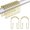 Gold-12pcs, variant on Shower Curtain Hooks Rings, Shower Curtain Rings, Shower Curtain Hooks Rust Proof Double Hook Shower Hooks for Shower Curtain and Liner
