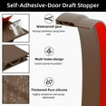 thumbnail image 2 of Door Draft Stopper for Bottom of Door, Adjustable Weather Stripping Door Seal for Cold Insulation, Under Door Sweep for Exterior & Interior Doors, Door Bottom Seal Blocker Noise (78inch,Brown), 2 of 17