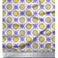 thumbnail image 1 of Soimoi Poly Georgette Fabric Geometric & Flower Artistic Print Sewing Fabric Yard 52 Inch Wide, 1 of 3