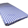 thumbnail image 1 of MesaSe Rally Home Goods Outdoor Vinyl Tablecloth Rectangular Fitted Cover Table + Benches 3-pc Set  Flannel Backing Elastic 30x72‘‘ (6-FT, 1 of 6