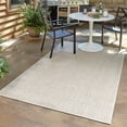 thumbnail image 2 of Unique Loom Outdoor Trellis Moroccan Rug 9' x 12' Rectangle Tan/Ivory, 2 of 2