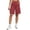 Wine, variant on Fsgntruao Womens Casual Cargo Shorts Multi Pockets Button Fly Work Shorts Breathable Summer Outdoor Shorts