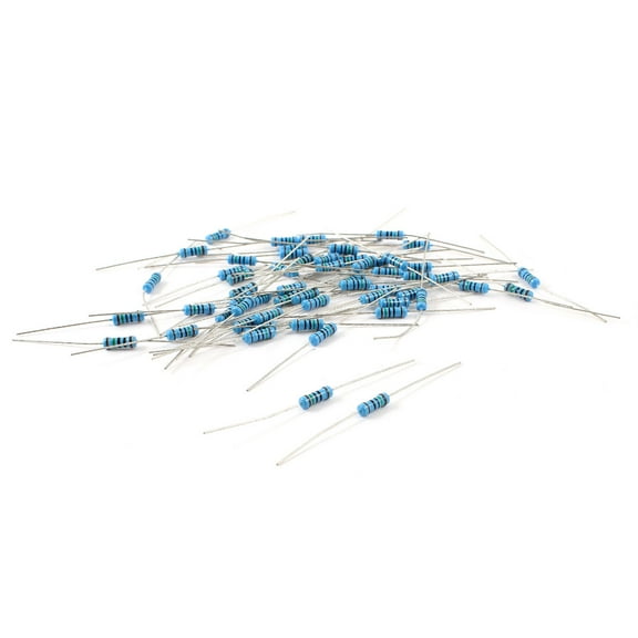 60Pcs 1/2W 150 Ohm 1% Tolerance 5-Color Loop Axial Through Hole Metal Film Resistors