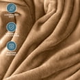 thumbnail image 5 of Bare Home Microplush Fleece Blanket - 300 GSM - Fuzzy Microfleece - Soft & Plush - Full/Queen, Saddle, 5 of 10