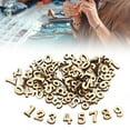 thumbnail image 2 of 200PCs DIY Log Wood Sheet Wooden Numbers 0 to 9 Unpainted Wood Craft Children Educational Toy Crafts Decor for Mixed Numbers, 2 of 9