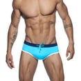 thumbnail image 3 of FcBaudy Men's Low Waist Solid Color High Vent Swimming Trunks Underpants Men Pants, 3 of 6