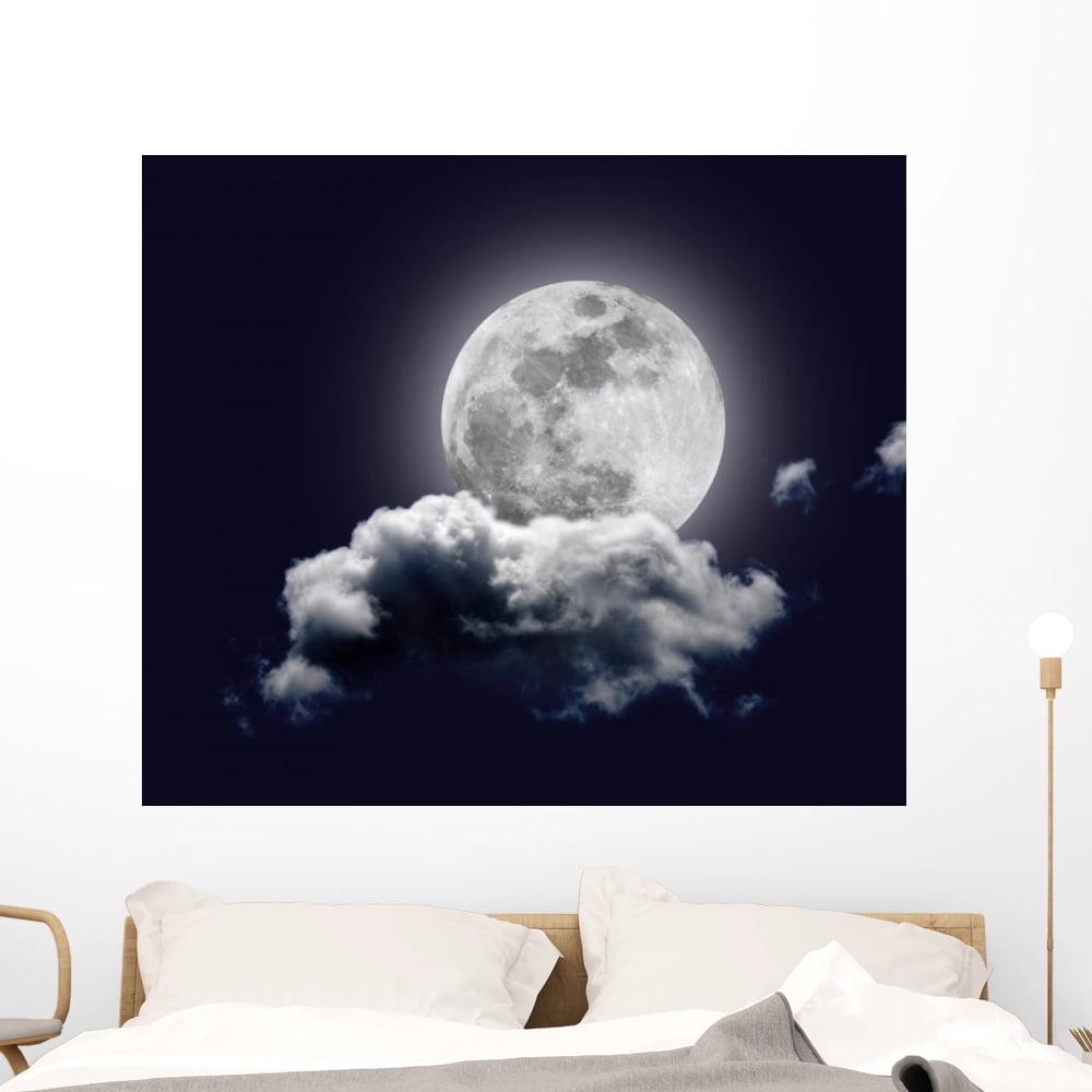 Moon Wall Mural Decal Sticker, Wallmonkeys Peel & Stick Vinyl Graphic ...
