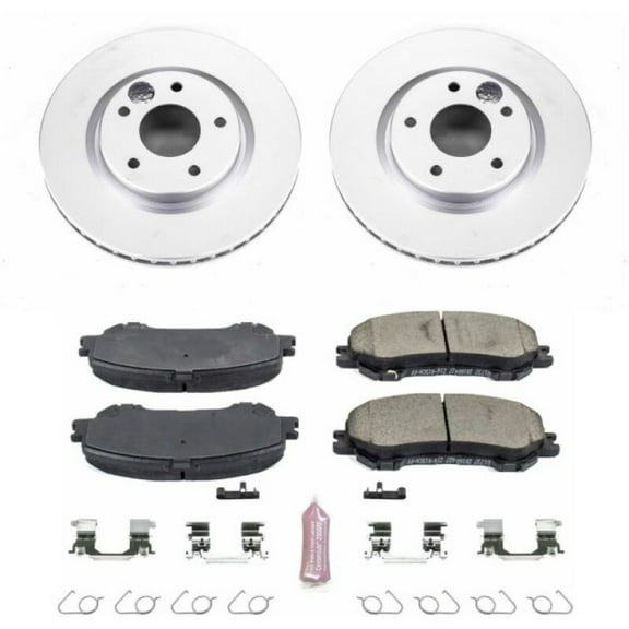PowerStop Front Geomet Coated Brake Rotor and Pad Kit Fits: NISSAN Select Models CRK7036