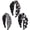 Style 2, variant on Slccxzc 3 Piece Printed Fabric Halloween Headband Set Skull Pumpkin Spider Hair Hoop for Party