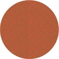 thumbnail image 1 of Ahgly Company Machine Washable Indoor Square Transitional Neon Orange Area Rugs, 3' Square, 1 of 7