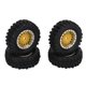 thumbnail image 1 of Juego de 4 ruedas de coche RC de malla y neumáticos para Xiaomi Jimny XMYKC01CM 1/16 coches de control remoto dorado, 1 of 10