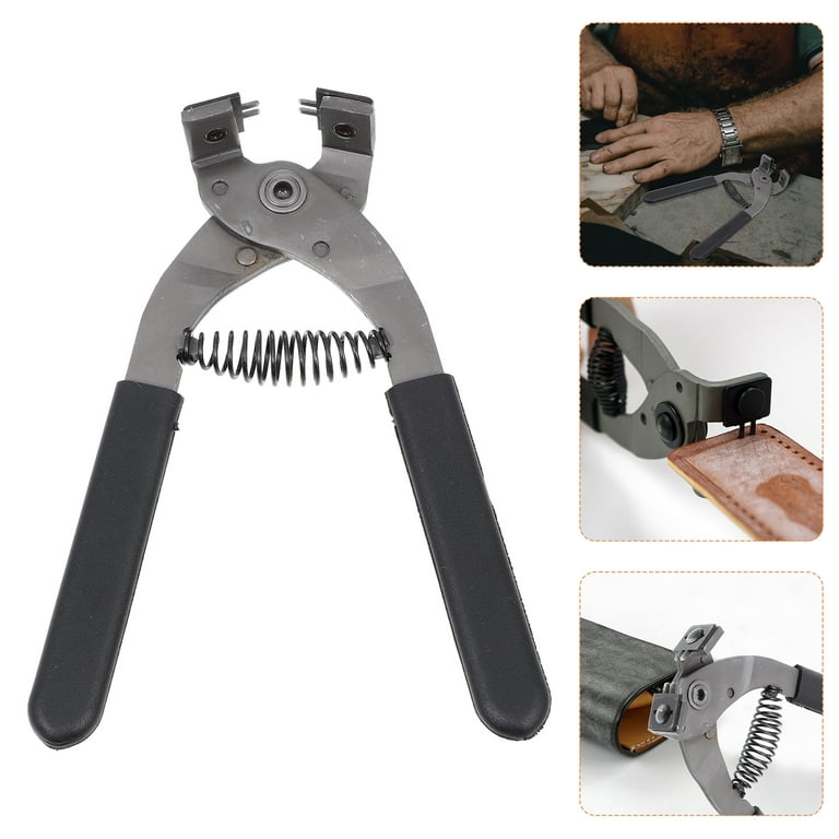 Steel Leather Hole Punch Leather Hole Punch Tool Rhombus Punch Leather Craft Tool, Size: 17x6x2CM