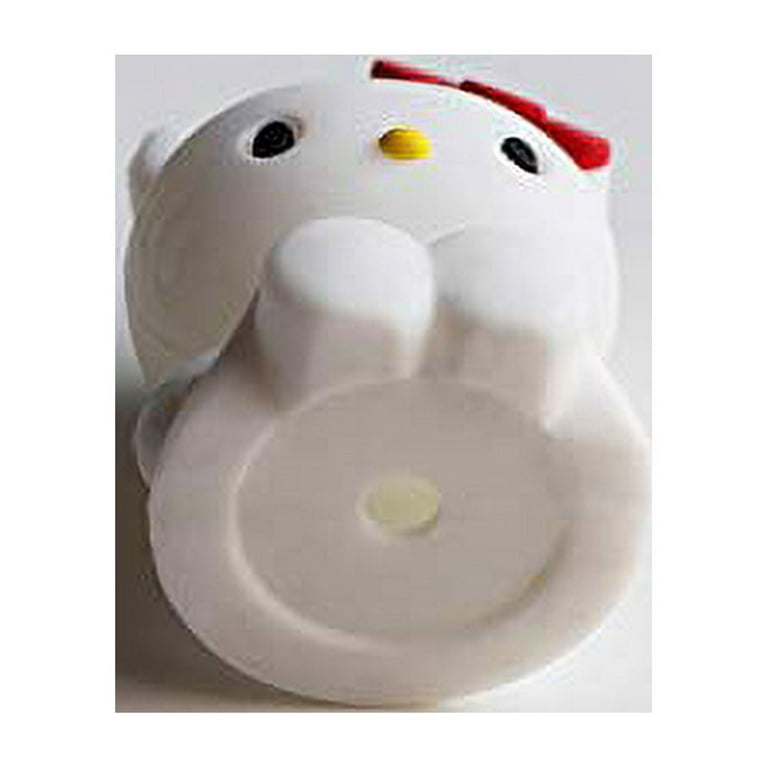 Hello Kitty Kitchen Cleaning Sponge Brush With Die-cut Holder RARE