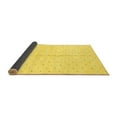 thumbnail image 2 of Ahgly Company Indoor Square Solid Yellow Modern Area Rugs, 7' Square, 2 of 4
