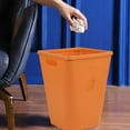 thumbnail image 2 of Kitchen Trash Can, Step-On Garbage Can with Lid, Tall Kitchen & Bathroom Trash Can, Small Office Waste Bin, Orange - Xuniizn, 2 of 7