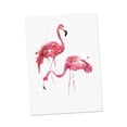 thumbnail image 1 of Lienzo sin marco con arte moderno de flamencos, impresión de pintura al óleo, decoración para colgar en la pared SML Flamingo M, 1 of 7