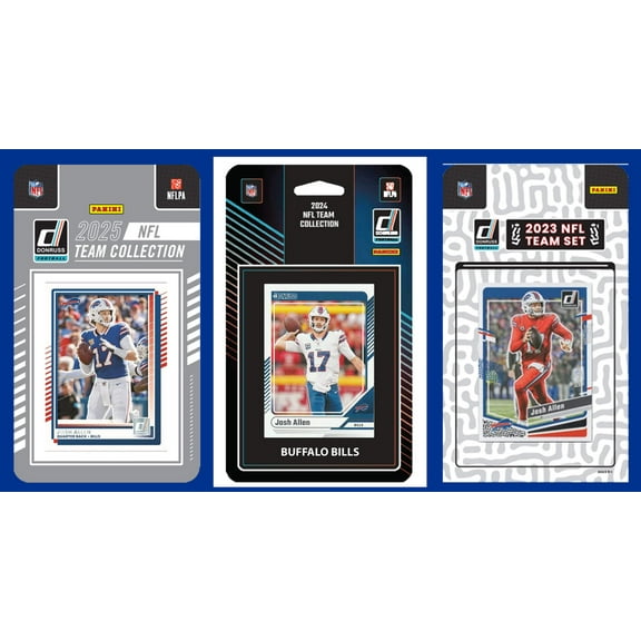 2025 2024 2023 Donruss 3 Factory Sealed Team Sets Buffalo Bills Josh Allen