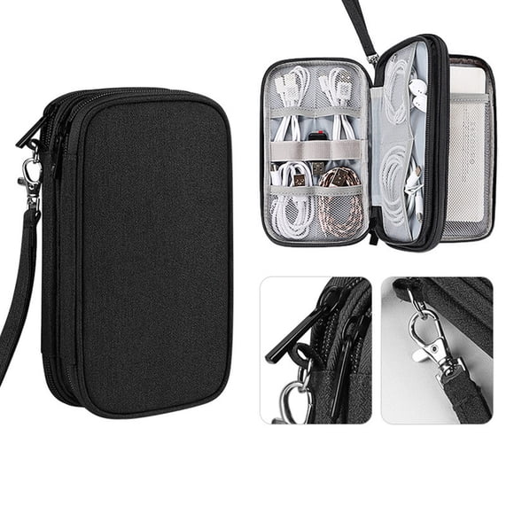 New Multi Layer Digital Accessory Storage Bag Hard Drive Portable Power Bank Earphones Convenient To Carry Portable Waterproofs Storage Bag