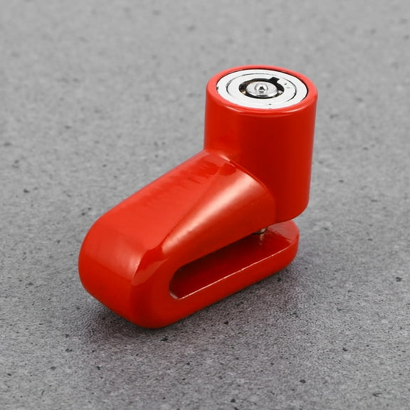 SOPOTUTU Motorcycle Security Lock Anti-Theft Heavy Duty Disc Brake Lock with Alarm, Red, 1 Set