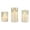 Gold, variant on Stonebriar Collection Flameless LED Pillar Amber Luster Glass Hurricane with Timer and Remote