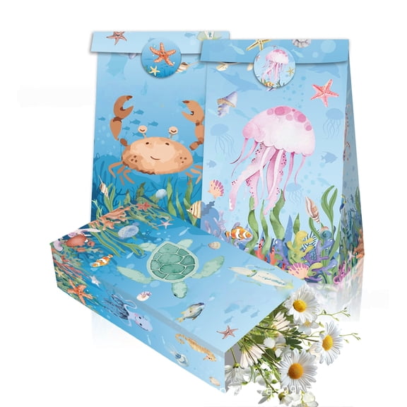 12 Pcs Party Favor Candy Boxes for Anime Cartoon Theme Birthday Party Supplies Decor,Girls Kids Birthday Game Party Kraft Paper Gift Bag Decorations