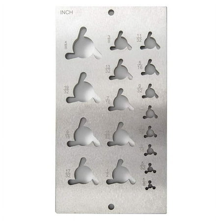 

High Speed Steel Dowel Plate 17 Holes (English System) Steel Dowel Plate Plum Bossom Holes Dowel Maker