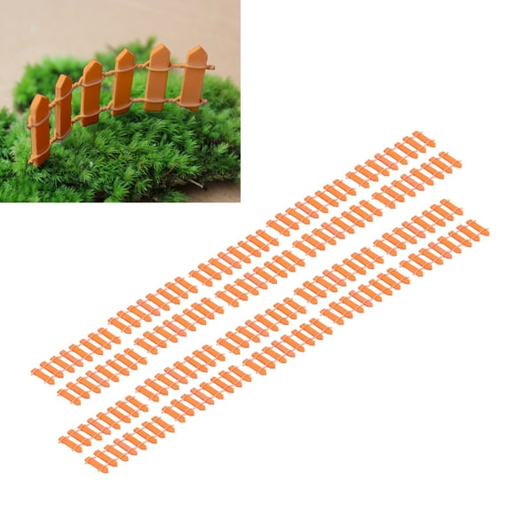 20Pcs Particle Board Mini Fence, Miniature Bendable Small Fence for Home Garden Plant Pot Micro Landscaping DIY Project