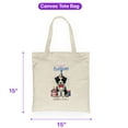 thumbnail image 5 of Happy Birthday Cute Puppy Border Collie with Cake Gifts Party Hat Canvas Tote Bag Borders Dog Lovers Gifts Idea Reusable Shopping Grocery Bag - 00029, 5 of 5