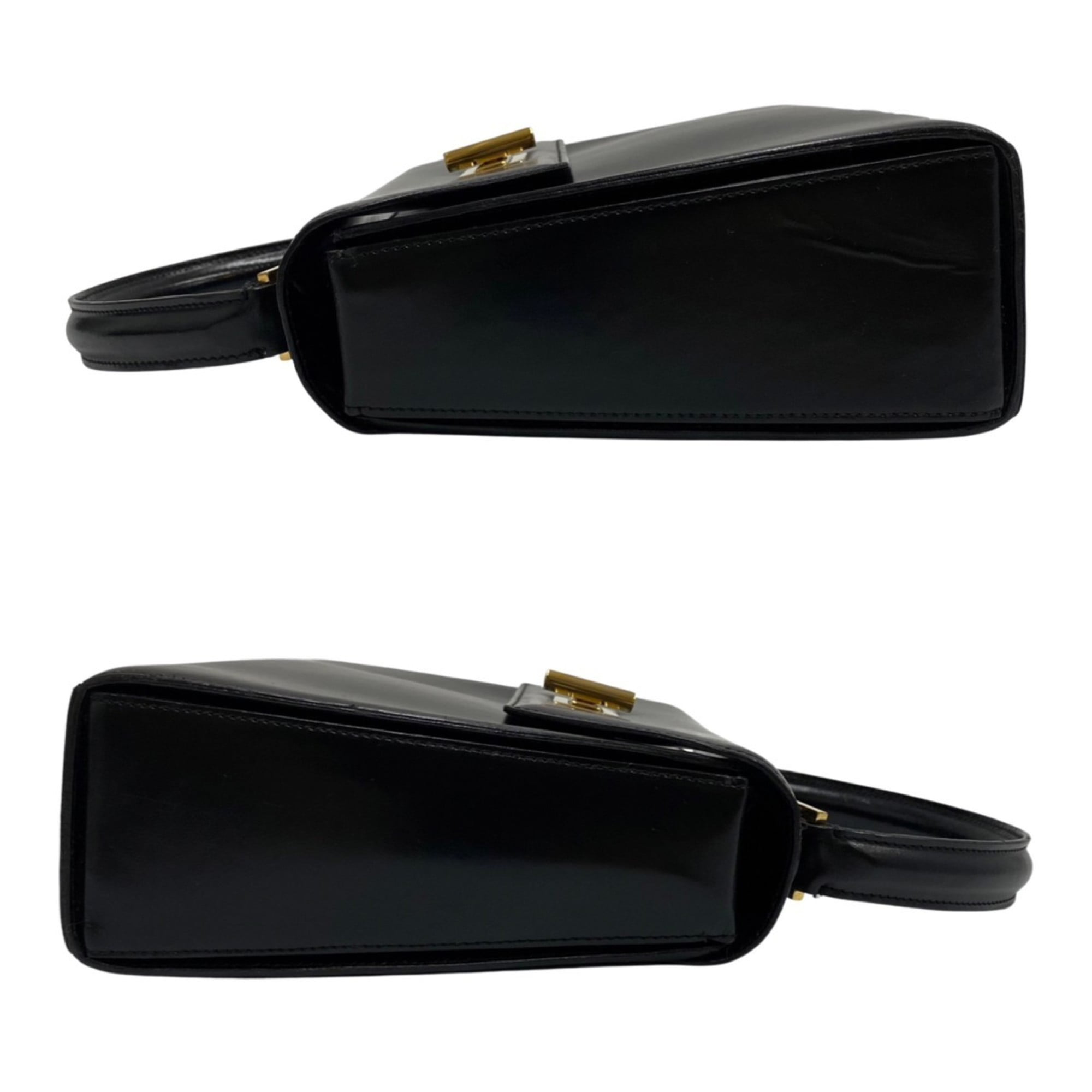 Pre-Owned CELINE Vintage Logo Turnlock Hardware Calf Leather Pre-Owned CELINE Vintage Logo Turnlock Hardware Calf Leather