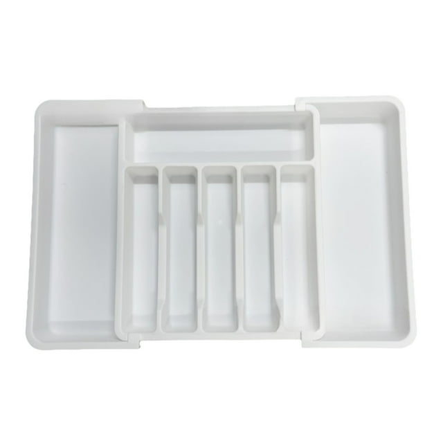 EGNMCR Contenants de Rangement Extensibles Organiseur de Tiroir à Ustensiles Grande Capacité Ustensile Organiseur d'Ustensiles Ajustable Organiseur de Tiroir à Couverts pour Fourchettes Couteaux Polyvalent Organiseur de Couverts pour Cuisine