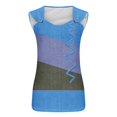 thumbnail image 4 of Puntoco Camisetas básicas sin mangas para mujer Camisetas sin mangas para mujer Camisetas de verano Blusas holgadas informales sin mangas con cuello redondo, 4 of 4