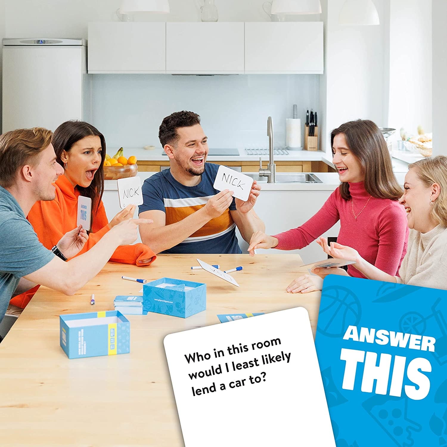 Answer This: Friends - How Well Do You Know Your Family & Friends? - Fun Party Card Game 2-6 Players