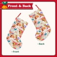 thumbnail image 2 of Lsque 18 Inches Flowers And Birds Watercolor Pattern Christmas Stockings Hanging Ornaments,Knitted Xmas Fireplace Hanging Stocking,Holiday Decoration, 2 of 8
