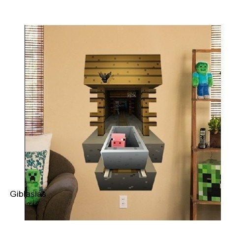 Minecraft Pig In Minecart 3d Vinyl Removable Wall Cling Decals Stickers New Walmart Com Minecraft Pig In Minecart 3d Vinyl Removable Wall Cling Decals Stickers New Walmart Com