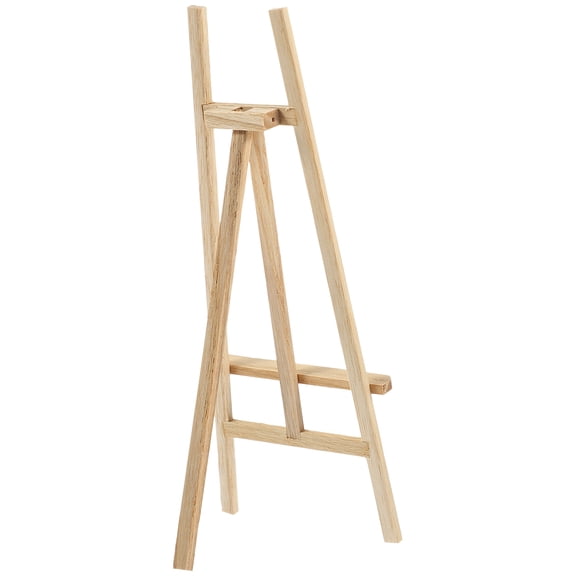 ETHZZLE Mini Wood Display Easel for Crafting and Miniature Art Projects, 1 Pack Portable Design Stand