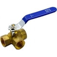 thumbnail image 1 of 3 Way Ball Valve, Internal Thread Water Tap Splitter, Brass Shut-off Ball Valve Suitable For Water, Oil and Air, 1 of 5