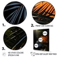 thumbnail image 3 of Designart "Sunset'S Tropical Palm Tree Leaves IV" Palms & Palm Trees Canvas Wall Art, 3 of 7