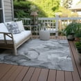 thumbnail image 6 of Addison Rugs Chantille Indoor/Outdoor Transitional Watercolors Gray Washable Rectangle Rug, 5' x 7'6", 6 of 6