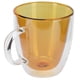 thumbnail image 1 of Taza de café Jadeshay cilíndrica de 2 capas transparente para leche 350 ml, 1 of 8