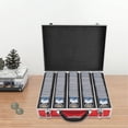 thumbnail image 3 of SHZICMY Alloy Coin Storage & Display Box Hold 100 Coins Holders Slabs Red Case, 3 of 20