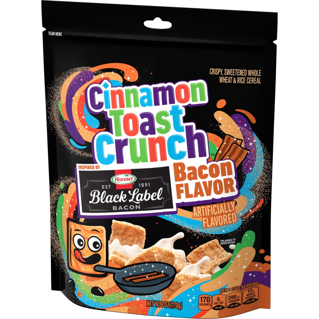 Cinnamon Toast Crunch Bacon Flavored Cereal, Walmart Online Exclusive, 6 oz