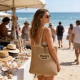 thumbnail image 5 of Floleo Woven Hollow Out Beach Bag, Khaki Mesh Shoulder Tote Bag for Women, Lightweight Breathable Beach Purse with Large Capacity for Summer Travel, Pool, Grocery, 5 of 6